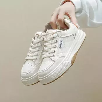 Осенняя легкая обувь, новые женские студенческие туфли на платформе, увеличивающие рост, спортивная обувь для сноуборда, для отдыха на улице 35