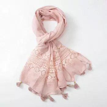 Осенняя мода бренд богемный этнический цветочный кисточка вискозная шаль шарф леди мягкая пашмина хиджабы и накидки буфандас мусульманский Sjaal 70x200cm