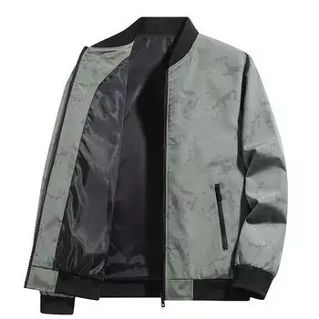 Осенняя мода для молодежи и среднего возраста, мужская мода, повседневная бейсбольная куртка для мужчин M