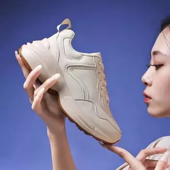 Осенняя мода кожаные папины туфли в тренде мужская обувь, увеличивающая повседневную обувь пара кроссовки на платформе для бега пятно 36