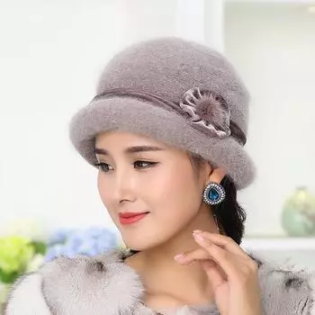 Осенняя модная повседневная женская шапка, устойчивая к холоду и теплая вязаная шапка в подарок маме хаки