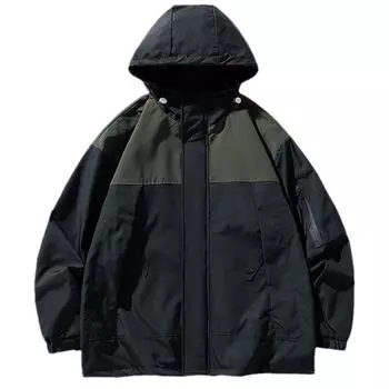 Осенняя модная свободная и красивая повседневная куртка мужская, топы, весенняя и осенняя мужская куртка с капюшоном M