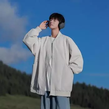 Осенняя модная универсальная трендовая куртка S чёрный