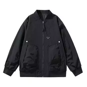 Осенняя мужская куртка бейсбольная куртка летная куртка свободная повседневная красивая большого размера инструменты M хаки