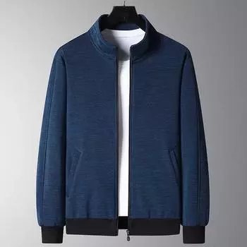 Осенняя мужская куртка премиум-класса в деловом стиле, модная куртка M серый