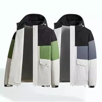 Осенняя мужская легкая уличная водонепроницаемая ветрозащитная прочная спортивная одежда с капюшоном для рыбалки и альпинизма S оранжевый