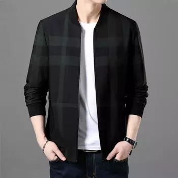 Осенняя мужская молодежная куртка с длинными рукавами, простая свободная модная куртка с бейсбольным воротником, мужская одежда M
