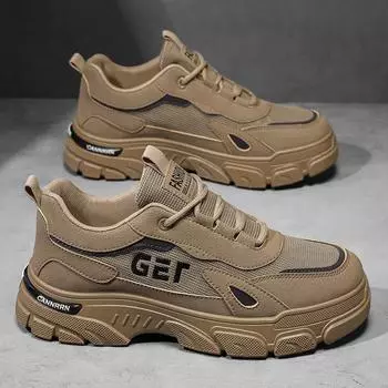 Осенняя мужская обувь Дышащая обувь для карго Мужская трендовая универсальная спортивная обувь на платформе Повседневная обувь для сноуборда Обувь для защиты труда Мужская 39