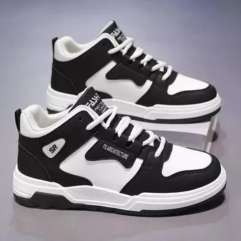 Осенняя мужская обувь Дышащая обувь с высоким берцем Мужская трендовая спортивная обувь на платформе Повседневная обувь для сноуборда Модная обувь 39