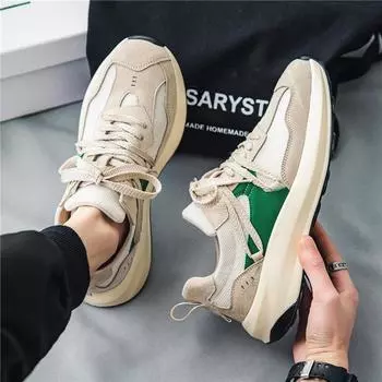 Осенняя мужская обувь, летняя дышащая модная универсальная спортивная обувь, обувь для скейтбординга, обувь Forrest Gump, мужская повседневная обувь для увеличения роста, модная обувь для пап 39 синий