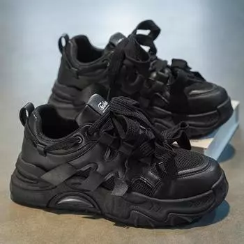 Осенняя мужская обувь, новые дышащие сетчатые кроссовки, мужская корейская версия, модные универсальные маленькие белые туфли на платформе, модная обувь для папы 39