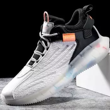 Осенняя мужская теннисная обувь большого размера, мужская повседневная обувь, тканые кроссовки для бега 39 чёрный