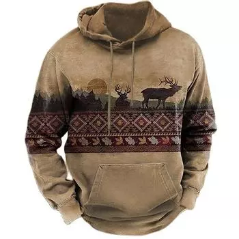 Осенняя мужская толстовка с капюшоном, модный пуловер с длинным рукавом, повседневная толстовка с капюшоном, винтажная толстовка с капюшоном для мужчин, свободная одежда S