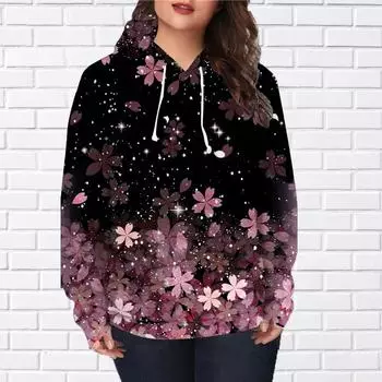 Осенняя новая 3D-печатная толстовка с падающими цветами и цифровой печатью, женская бейсбольная форма XS зелёный