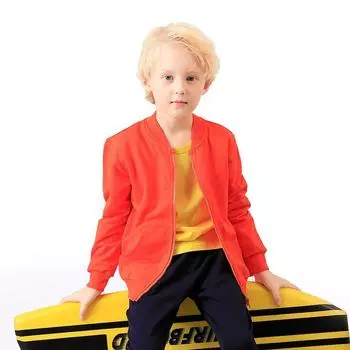 Осенняя новая детская толстовка на молнии, повседневная спортивная куртка 90cm розовый