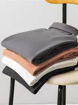 Осенняя новая футболка с длинными рукавами, мужская рубашка с круглым вырезом, однотонная модная брендовая маленькая рубашка в корейском стиле, модная универсальная M