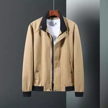Осенняя новая куртка мужская подростковая повседневная модная куртка-стойка куртка мужская одежда M