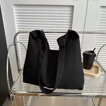 Осенняя новая ленивая холщовая сумка-тоут в корейском стиле Ins Trendy Crossbody Bag Женская модная сумка через плечо большой емкости