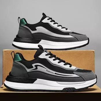 Осенняя новая мода мужская спортивная обувь Forrest Gump повседневная дышащая сетчатая молодежная обувь для бега модная обувь 39 оливковое зеленый