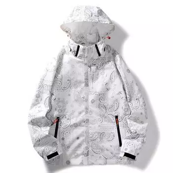 Осенняя новая модная брендовая куртка для молодежи с контрастным цветным верхом с капюшоном, бейсбольная куртка в гонконгском стиле, мужская куртка M