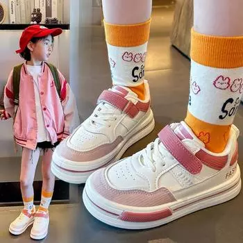 Осенняя новая модная удобная повседневная обувь для мальчиков и девочек с мягкой подошвой 26 розовый