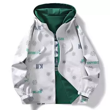 Осенняя новая молодежная модная брендовая куртка с капюшоном, двусторонняя, в стиле Гонконга, бейсбольная форма, куртка, мужская куртка M