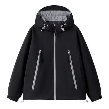Осенняя новая мужская куртка большого размера, ветрозащитная водонепроницаемая мужская куртка с капюшоном, тренчкот L