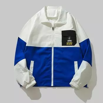 Осенняя новая мужская куртка большого размера, модная студенческая повседневная универсальная куртка для полных людей, кардиган большого размера, верхняя одежда для мужчин L