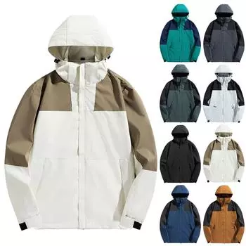 Осенняя новая мужская куртка, функциональное пальто со стоячим воротником, модная свободная куртка, рабочее пальто XXXXXL