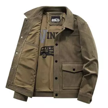 Осенняя новая мужская куртка, повседневное пальто, мужская свободная куртка большого размера с лацканами для мужчин M