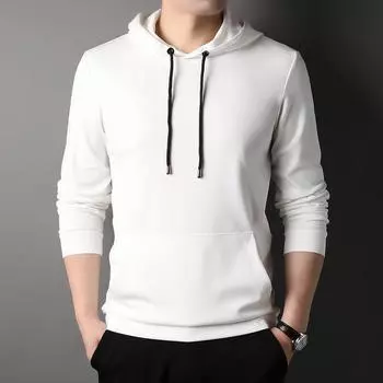Осенняя новая мужская толстовка с длинными рукавами, повседневная модная базовая верхняя одежда, мужское дышащее пальто L