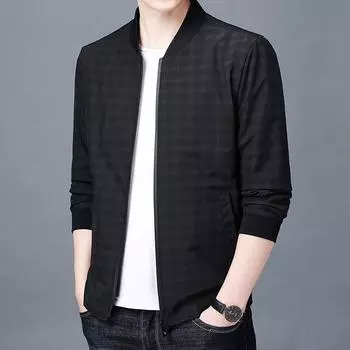 Осенняя новая мужская тонкая куртка для папы среднего возраста, повседневная свободная верхняя одежда для мужчин M