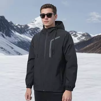 Осенняя новая повседневная куртка с капюшоном, мужская модная повседневная универсальная куртка, ветрозащитная куртка для мужчин L