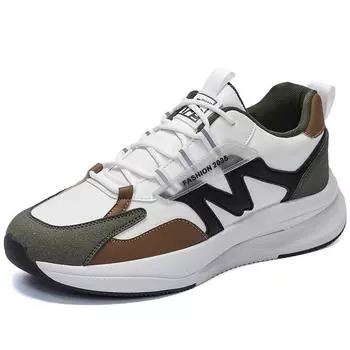 Осенняя новая повседневная мужская обувь для студентов, повседневные спортивные кроссовки, трендовые черные туфли для папы, дышащие туфли с мягкой подошвой 39 белый