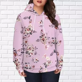 Осенняя новинка 3D-печатная цифровая бегония с принтом в виде цветка толстовка женская бейсбольная форма XS розовый