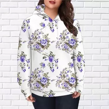 Осенняя новинка 3D-печатная цифровая градиентная синяя розовая толстовка с капюшоном женская бейсбольная форма XS красный