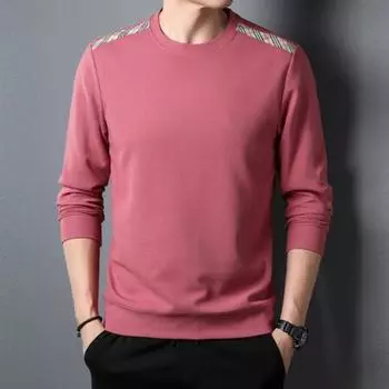 Осенняя новинка для молодых мужчин, футболка с принтом, с длинными рукавами, рубашка-бомбер, модная мужская толстовка с длинными рукавами M