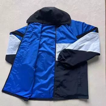 Осенняя новинка для улицы и дома, мужская солнцезащитная куртка для пары, ветрозащитная водонепроницаемая куртка-тренчкот S синий