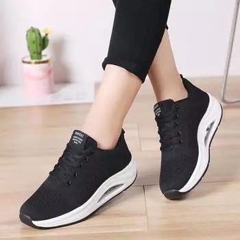 Осенняя обувь Ghost Step Dance Shoes Square Dance Shoes Сетчатая корейская версия Спортивная женская обувь Кроссовки для бега Студенческая обувь 35