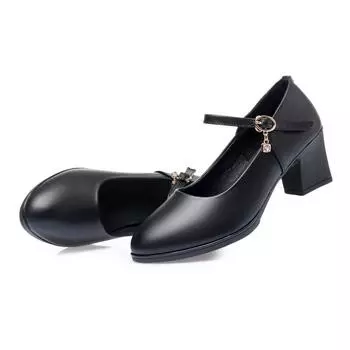 Осенняя обувь, женская обувь из натуральной кожи, женская обувь, большая модная женская рабочая обувь для отеля 35