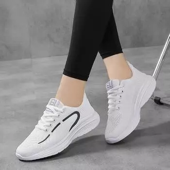 Осенняя обувь Женская обувь Обувь больших размеров Мягкая подошва Повседневная спортивная обувь Женская обувь 35 розовый