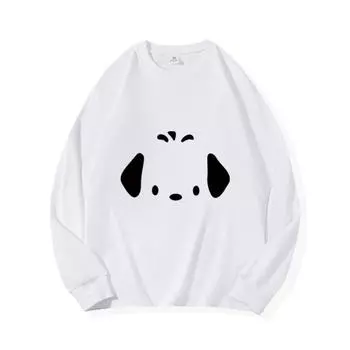 Осенняя одежда для щенков, длинный рукав, чистый хлопок, новый мужской и женский топ, весенний внутренний слой, базовая рубашка, футболка с круглым вырезом и длинными рукавами M коричневый