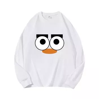 Осенняя одежда Eye, длинный рукав, чистый хлопок, новый мужской и женский топ, весенний внутренний слой, базовая рубашка, футболка с круглым вырезом и длинными рукавами M коричневый