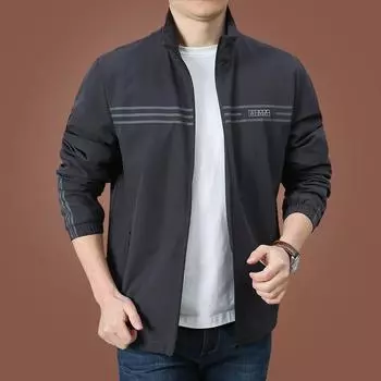 Осенняя одежда Мужская тонкая повседневная куртка Куртка мужская весенне-осенняя верхняя одежда Мужская свободная верхняя одежда M