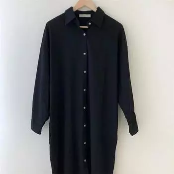 Осенняя одежда с длинным рукавом и пуговицами на щиколотке, женская, длина, удобная, ребристая, одежда размера плюс XXXXL белый