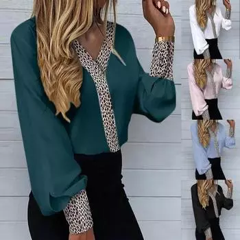 Осенняя рубашка с манжетами на пуговицах, стильная впитывающая пот, уникальная элегантная блузка с длинными рукавами-фонариками M розовый