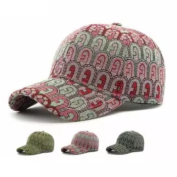 Осенняя шляпа женская бейсболка солнцезащитная кепка мужская кепка с принтом чёрный