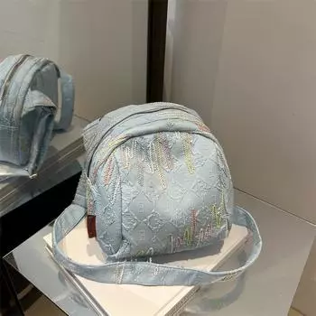 Осенняя сумка через плечо большой емкости, модная личность 2024 года, новая маленькая сумка для девочек, повседневная сумка-мессенджер для девочек, маленькая круглая сумка чёрный