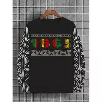 Осенняя толстовка 1865 года с цифровым графическим принтом, длинными рукавами, напечатанная футболка в стиле ретро с капюшоном для мужчин, уличная свободная мужская одежда S