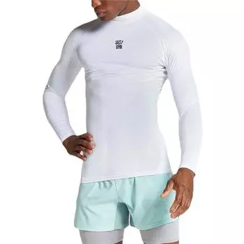 Осенняя толстовка для бега Muscleguys, спортивные колготки, мужские быстросохнущие топы для фитнеса с длинными рукавами M чёрный